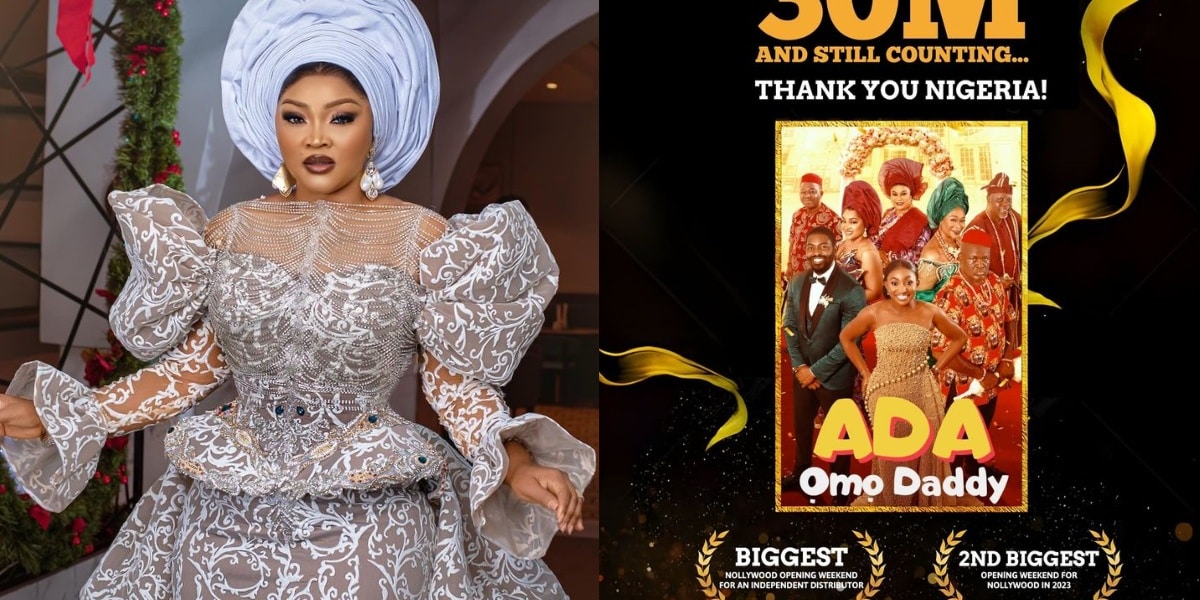 "Second highest opening for a Nollywood title in 2023" – Mercy Aigbe celebrates success of her latest movie, Ada Omo Daddy so far