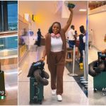 "My happiest moment" - Lady over the moon as she relocates to the US to reunite with her partner after 5-year long-distance relationship