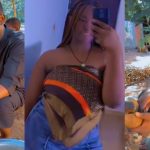 Nigerian man shocks many as he ends up peeling cassava at his girlfriend's family house during visit to see her parents