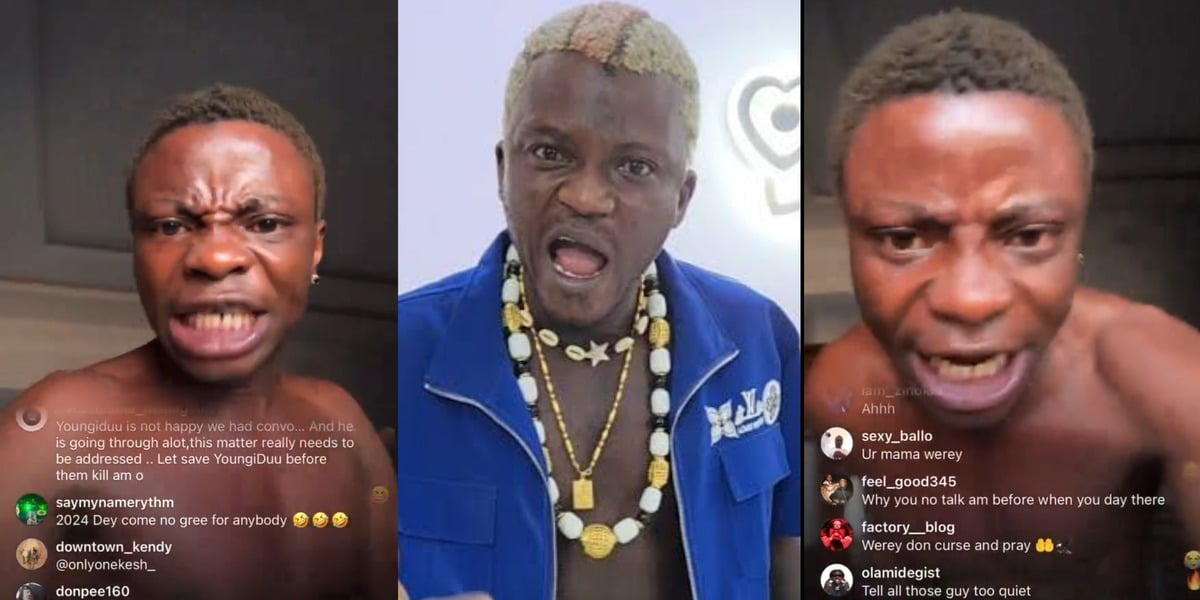 "Portable tried to use me for ritual, he's sad I didn't die" - Young Duu spits fire, rains curses on Portable's generation