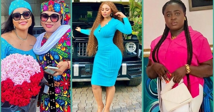 Regina Daniels' mum calls out lady fixated on daughter's backside