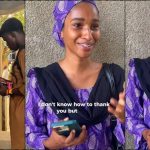 Student selling cake burst in tears as man surprises her with N20K