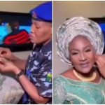 Video of policewoman helping Osun First Lady, Titilayo Adeleke, wear her earring causes buzz online