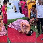 "Which country is this?" - Video of bride asked to lie down before her husband on their traditional wedding day goes viral