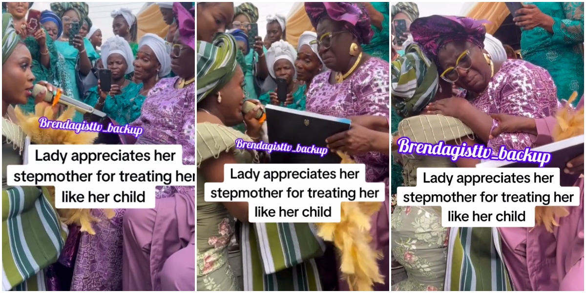 "You never let me feel my mum's absence" - Nigerian bride praises stepmother for treating her like her daughter