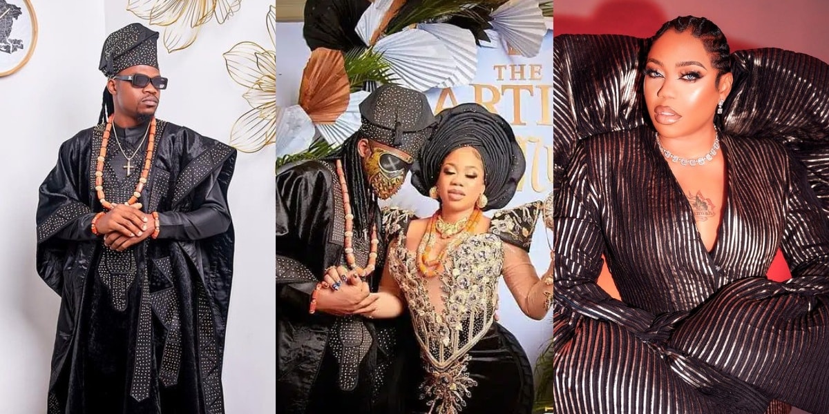 “I hope you don’t spill everything” – Toyin Lawani’s husband, Segun Wealth drops cryptic post after she called out gay men