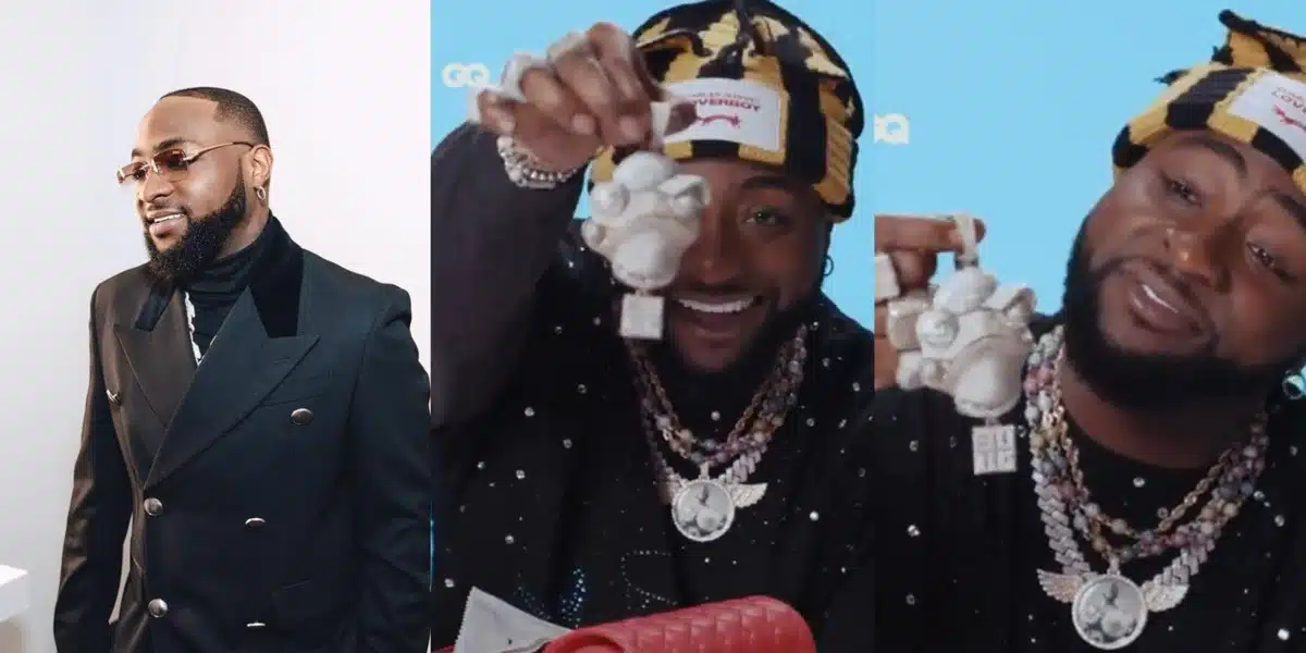 “People on Twitter called me Frog because of my hoarse voice so I made a Frog chain” — Davido states