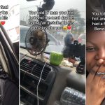 Lady who complained of heat in boyfriend's car sees fan