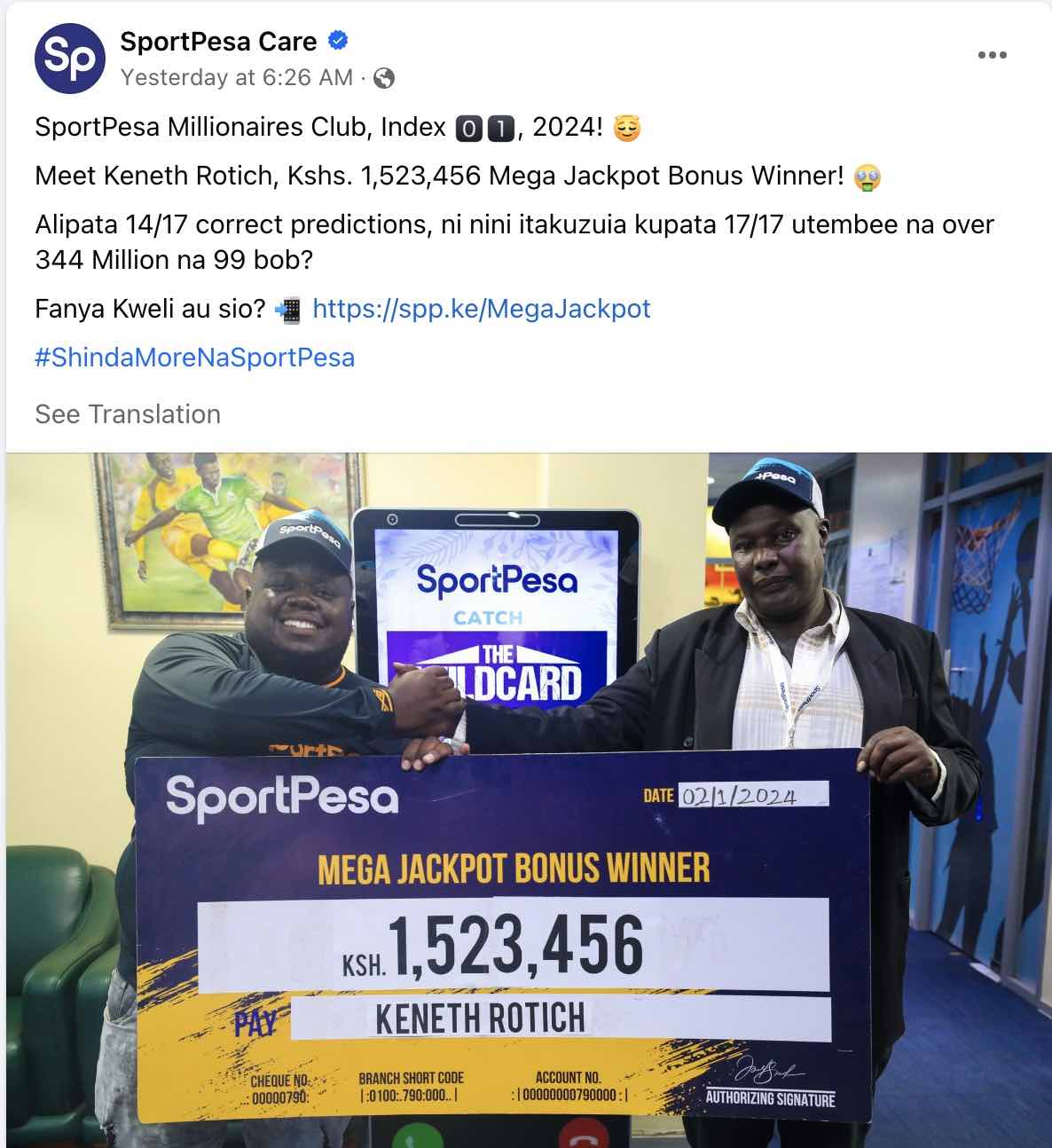 Man becomes millionaire overnight after predicting 17 matches 