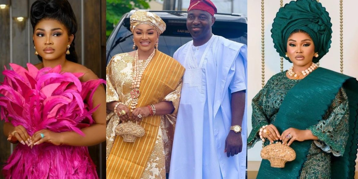 "To a great woman with pleasant dreams" – Mercy Aigbe's husband, Kazim Adeoti showers her with encomium on her 46th birthday