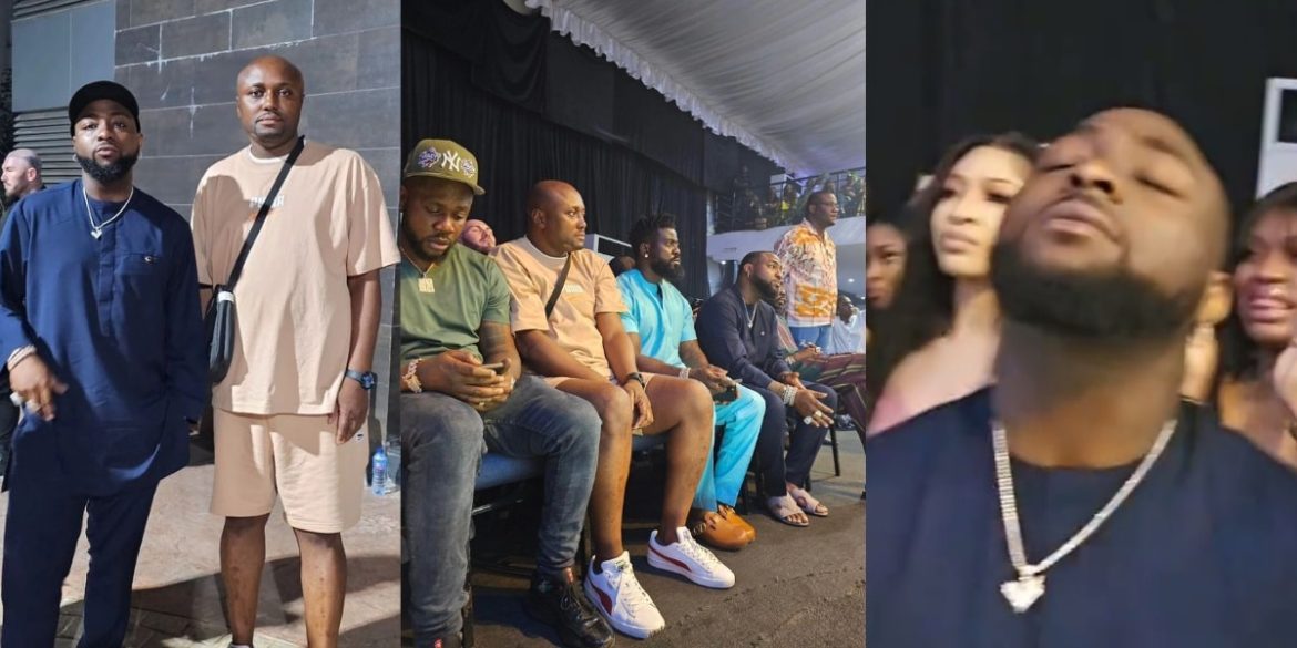 "Even Pastor sef loose focus" – Reactions as Davido, Israel DMW, others attend crossover service