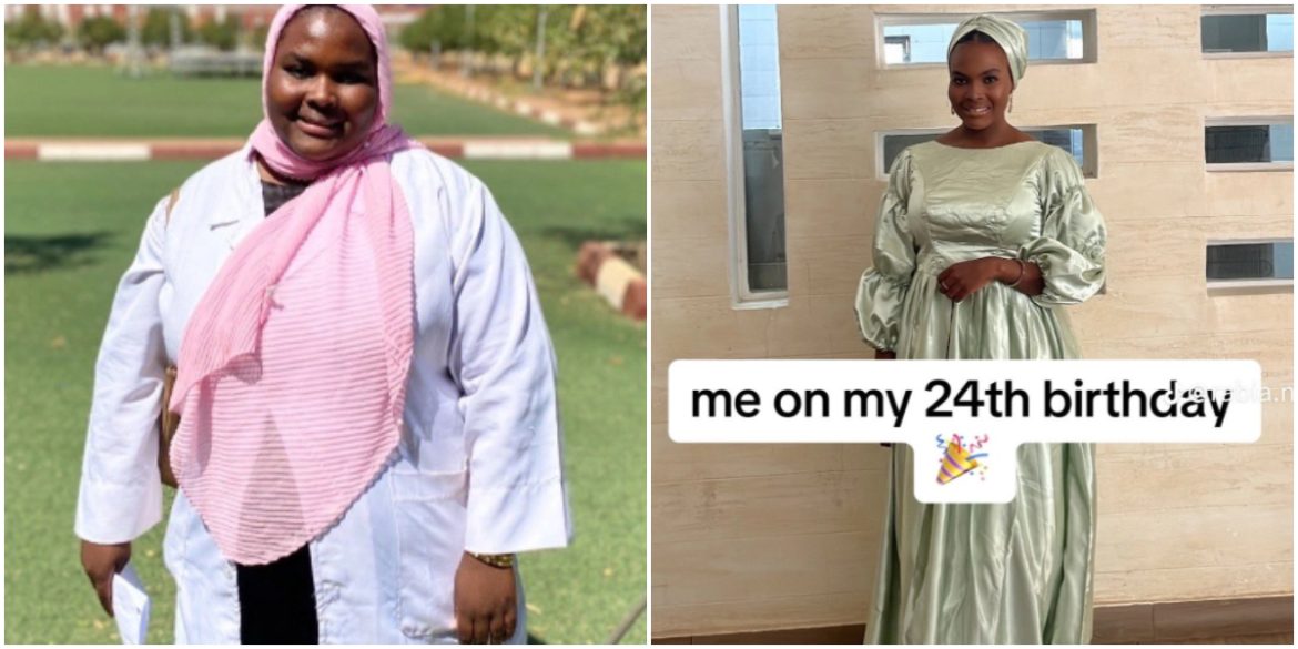 "This is unbelievable" - Plus-sized woman stuns many with her transformation photos on her 24th birthday